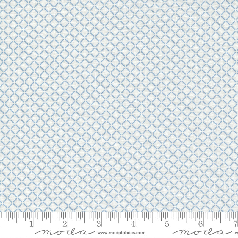 Nantucket Summer Cream Blue Sail Yardage by Camille Roskelley for Moda Fabrics