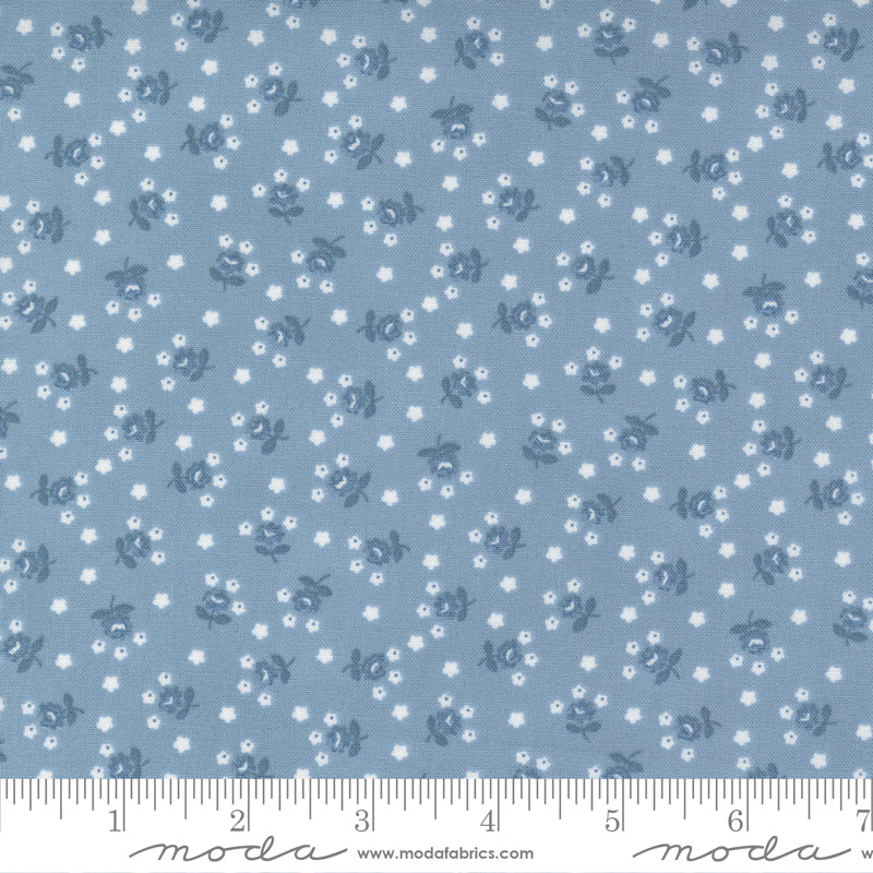 Nantucket Summer Light Blue Fairground Yardage by Camille Roskelley for Moda Fabrics