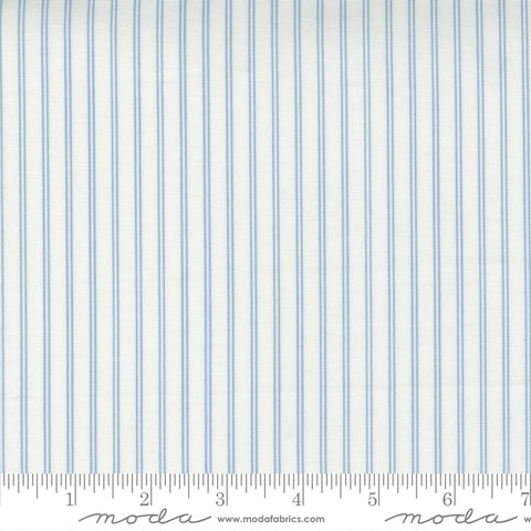 Nantucket Summer Cream Blue Stripe Yardage by Camille Roskelley for Moda Fabrics
