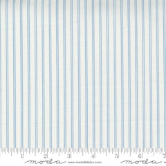 Nantucket Summer Cream Blue Stripe Yardage by Camille Roskelley for Moda Fabrics