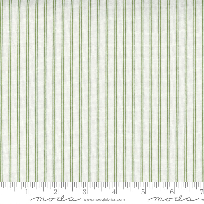 Nantucket Summer Cream Grass Stripe Yardage by Camille Roskelley for Moda Fabrics