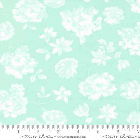 BOLT END 20" Lighthearted Aqua Garden Yardage by Camille Roskelley for Moda Fabrics