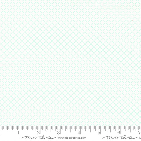 Lighthearted Cream Aqua Summer Yardage by Camille Roskelley for Moda Fabrics