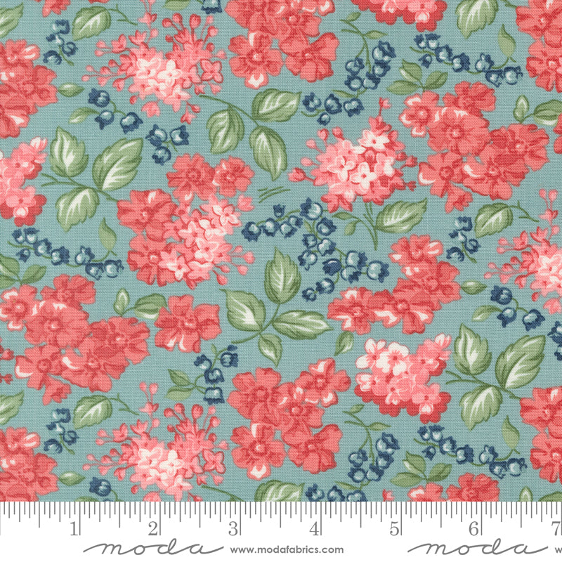 Rosemary Cottage Sky Blooms Yardage by Camille Roskelley for Moda Fabrics