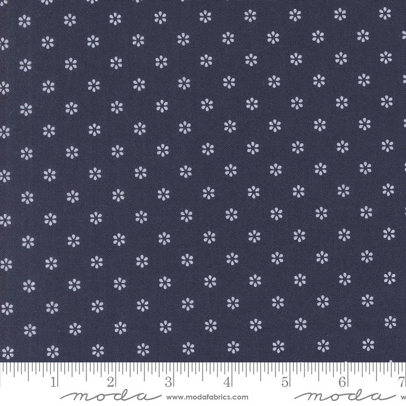 Summertime Navy Sunshine Yardage by Camille Roskelley for Moda Fabrics