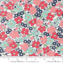 Summertime Cream Flower Patch Yardage by Camille Roskelley for Moda Fabrics