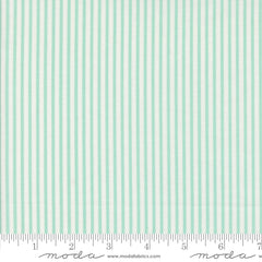 Summertime Aqua Simple Stripe Yardage by Camille Roskelley for Moda Fabrics