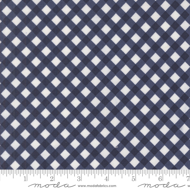 Summertime Navy Picnic Yardage by Camille Roskelley for Moda Fabrics