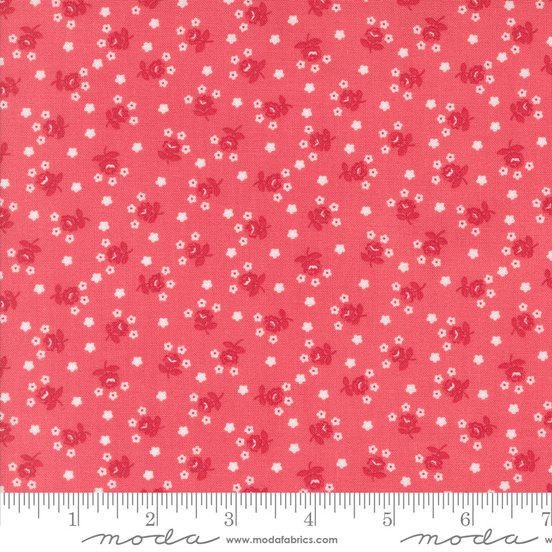 Summertime Dark Pink Fairground Yardage by Camille Roskelley for Moda Fabrics