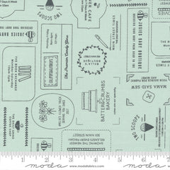 Main Street Sky The Shops Yardage by Sweetwater for Moda Fabrics