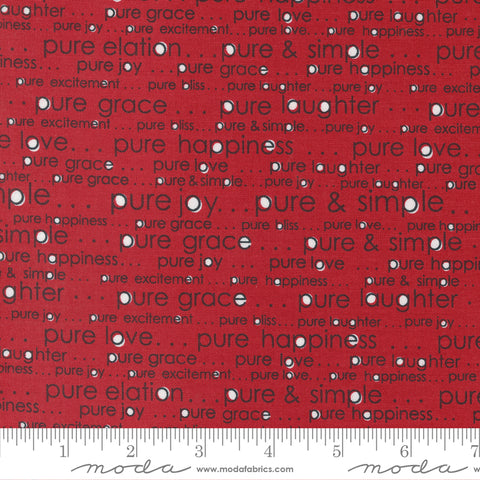 Vintage Red Pure and Simple Yardage by Sweetwater for Moda Fabrics