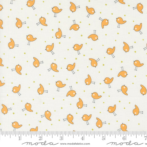 Shine Cloud Orangesicle Little Birdie Yardage by Sweetwater for Moda Fabrics