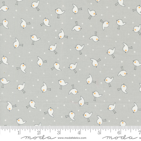 Shine Stormy Little Birdie Yardage by Sweetwater for Moda Fabrics