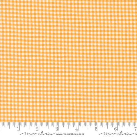 Shine Orangesicle Gingham Yardage by Sweetwater for Moda Fabrics