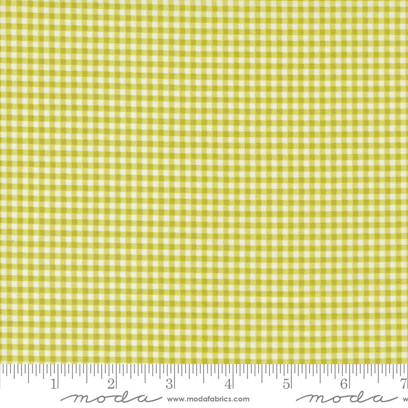 Shine Grass Gingham Yardage by Sweetwater for Moda Fabrics