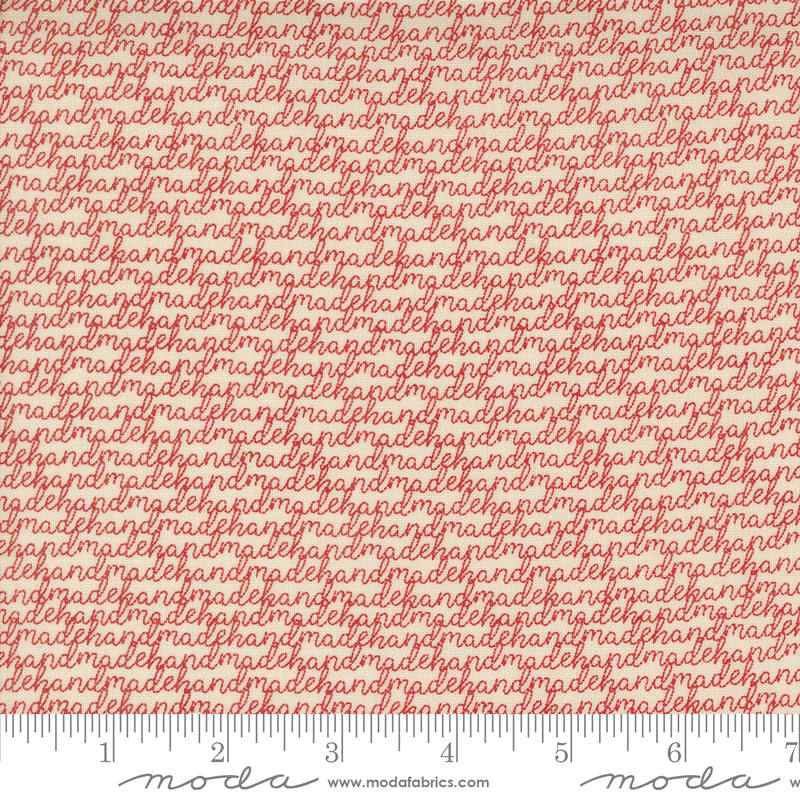 Threads Porcelain Red Handmade Yardage by Sweetwater for Moda Fabrics
