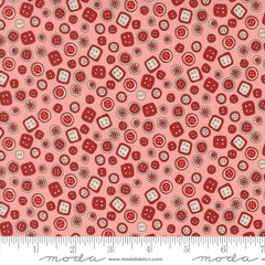 Threads Pink Buttons Yardage by Sweetwater for Moda Fabrics