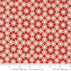 Threads Red Quilted Star Yardage by Sweetwater for Moda Fabrics