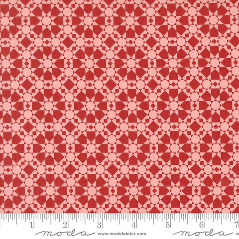 Threads Pink Quilted Star Yardage by Sweetwater for Moda Fabrics