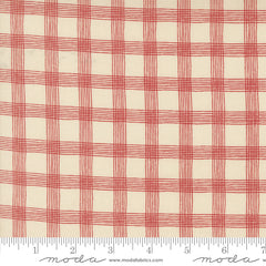 Threads Porcelain Red Plaid Yardage by Sweetwater for Moda Fabrics