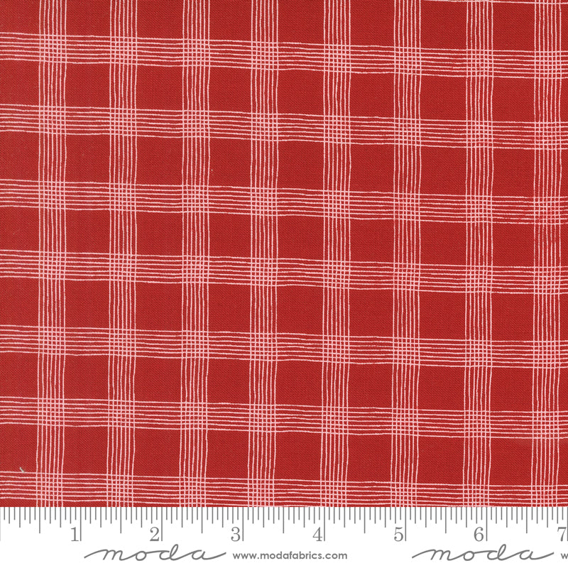 Threads Red Plaid Yardage by Sweetwater for Moda Fabrics