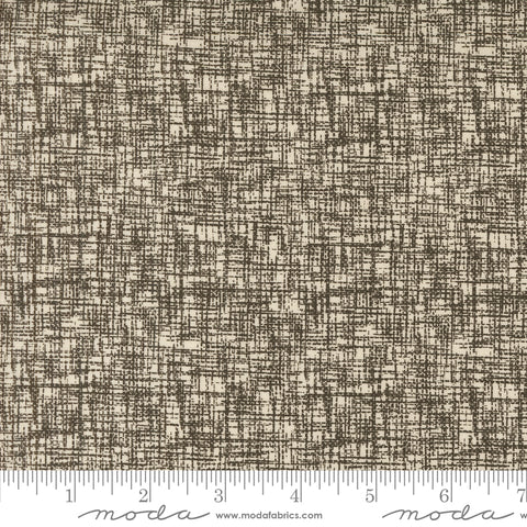 Threads Porcelain Black Stitches Yardage by Sweetwater for Moda Fabrics