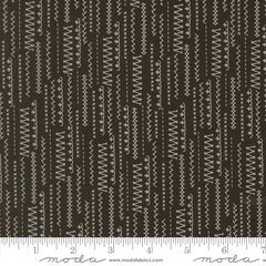 Threads Black Stitched Up Yardage by Sweetwater for Moda Fabrics
