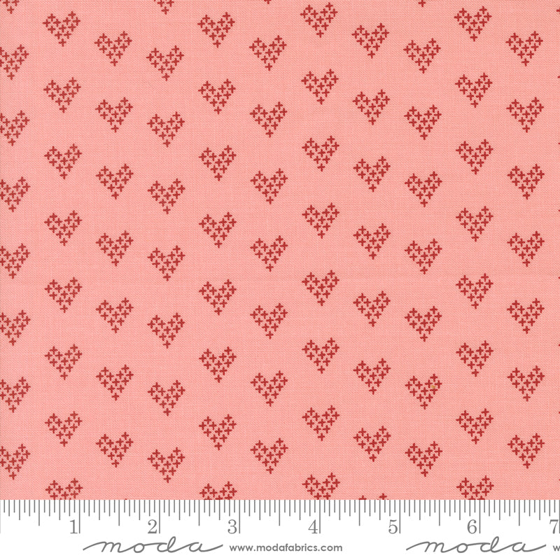 Threads Pink Love Yardage by Sweetwater for Moda Fabrics