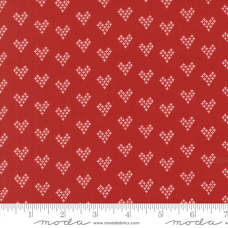 Threads Red Love Yardage by Sweetwater for Moda Fabrics