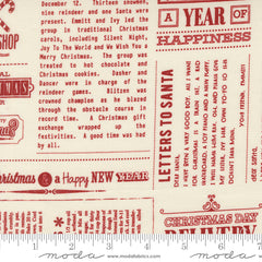 Emmitt and Ivy Red In The News Yardage by Sweetwater for Moda Fabrics