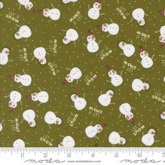 Emmitt and Ivy Pine The Snow Kids Yardage by Sweetwater for Moda Fabrics