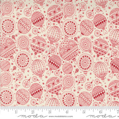 Emmitt and Ivy Red Ornaments Yardage by Sweetwater for Moda Fabrics