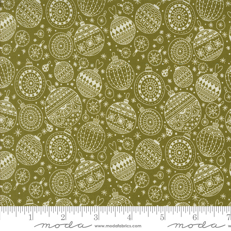 Emmitt and Ivy Pine Ornaments Yardage by Sweetwater for Moda Fabrics