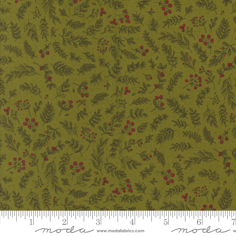 Emmitt and Ivy Pine Holly Yardage by Sweetwater for Moda Fabrics