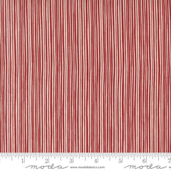 Emmitt and Ivy Red Tiny Stripe Yardage by Sweetwater for Moda Fabrics