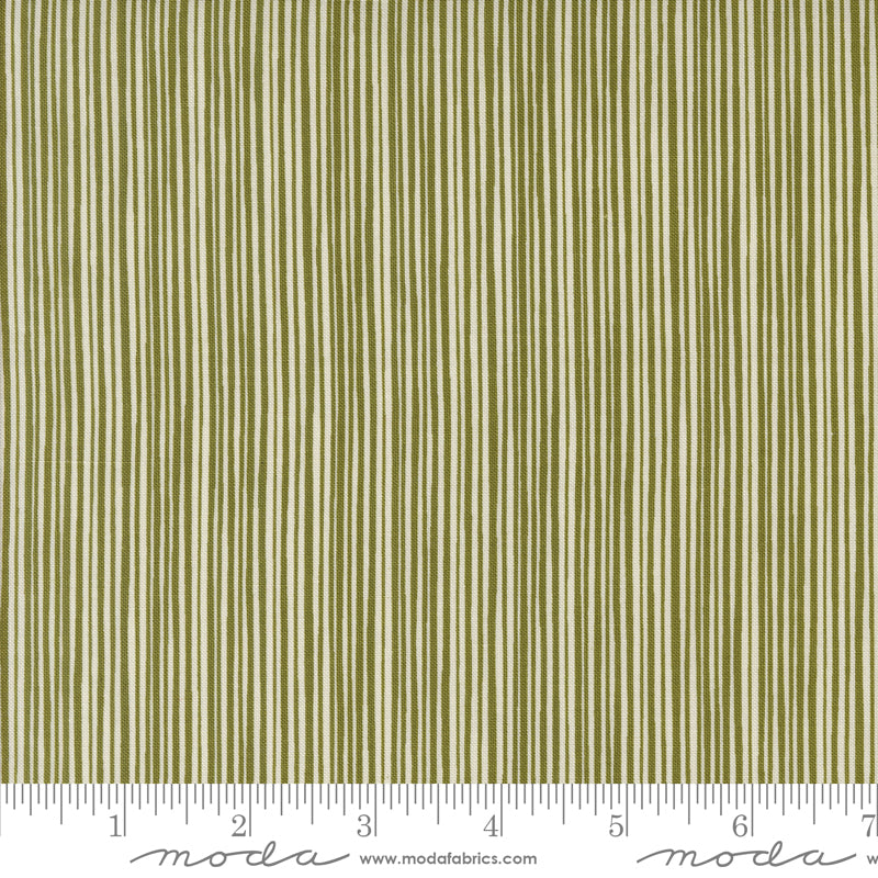Emmitt and Ivy Pine Tiny Stripe Yardage by Sweetwater for Moda Fabrics