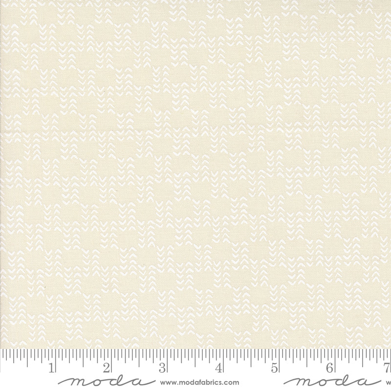 Emmitt and Ivy Vanilla White Sweater Stripes Yardage by Sweetwater for Moda Fabrics