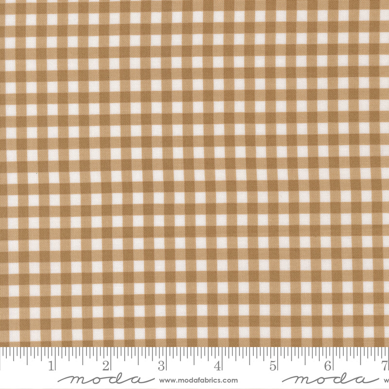 Lucky Sand Gingham Yardage by Sweetwater for Moda Fabrics