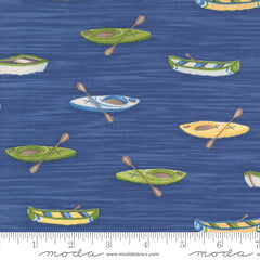 On Lake Time Deep Water Canoes and Kayaks Yardage by Deb Strain for Moda Fabrics