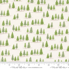 On Lake Time Cloud White Tiny Trees Yardage by Deb Strain for Moda Fabrics