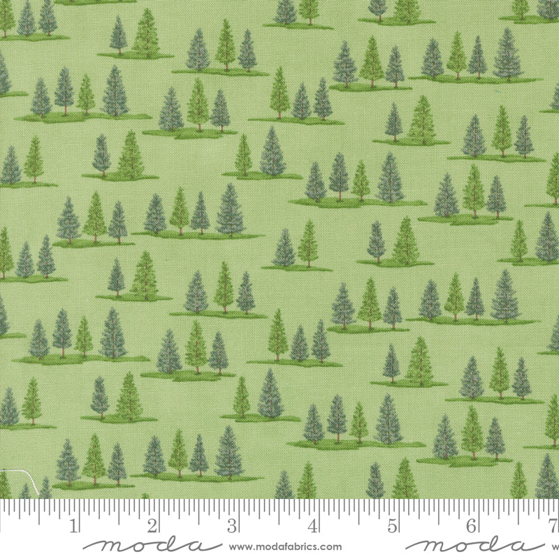 On Lake Time Spring Tiny Trees Yardage by Deb Strain for Moda Fabrics