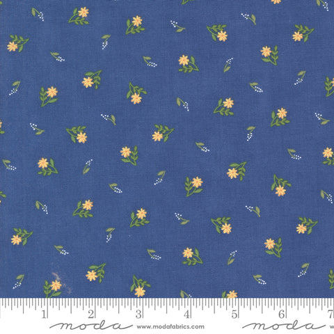 On Lake Time Deep Water Flowers on Shore Yardage by Deb Strain for Moda Fabrics