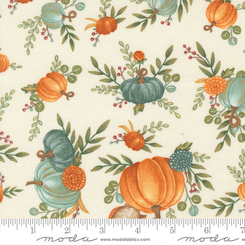 I Love Fall Most Of All Warm White Fall All Over Yardage by Deb Strain for Moda Fabrics