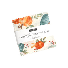 I Love Fall Most Of All Mini Charm by Deb Strain for Moda Fabrics