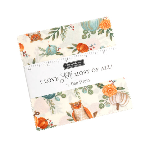 I Love Fall Most Of All Charm Pack by Deb Strain for Moda Fabrics