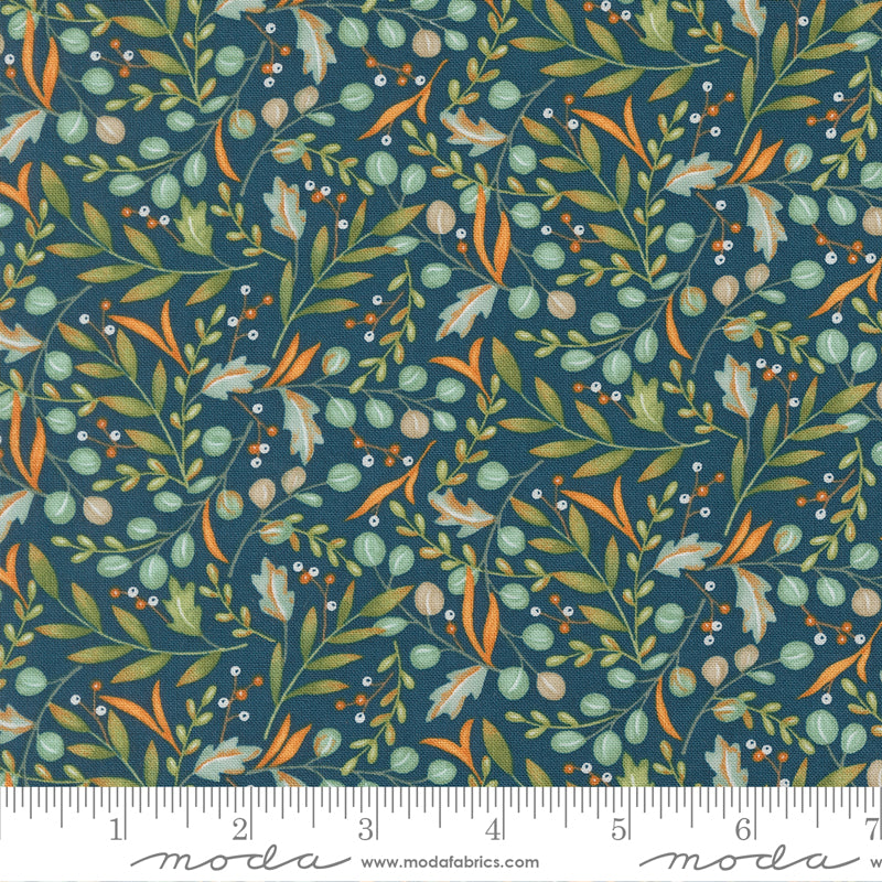 I Love Fall Most Of All Harvest Night Fall Foliage Yardage by Deb Strain for Moda Fabrics