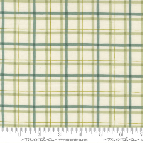 I Love Fall Most Of All Warm White Fall Plaid Yardage by Deb Strain for Moda Fabrics