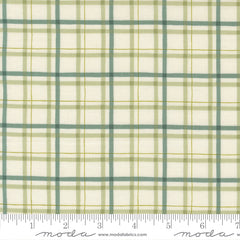 I Love Fall Most Of All Warm White Fall Plaid Yardage by Deb Strain for Moda Fabrics