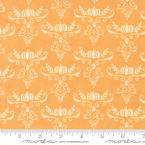 I Love Fall Most Of All Light Pumpkin Pumpkins and Vines Yardage by Deb Strain for Moda Fabrics
