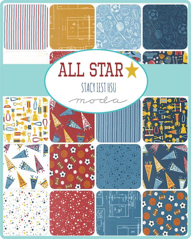 All Star Mini Charm by Stacy Iest Hsu for Moda Fabrics